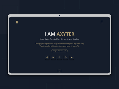 Personal Page adobexd blog branding clean elegant explore landingpage page personal personal branding personal project portfolio profile profile page simple ui