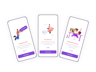 Lelong Onboarding Application 3d adobexd app app design branding clean elegant explore home homepage ios landingpage lelong mobile app onboarding profile simple trend