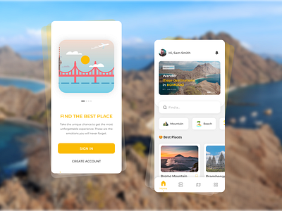 Travel Agency application adobexd agency best2021 branding card clean elegant exploration explore figma home ios landingpage mobile app profile simple tourism travel trend2021 vacation