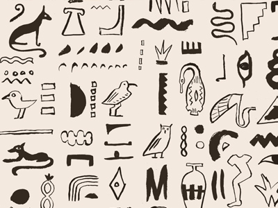 Egyptian Pattern by Danielle Kroll on Dribbble