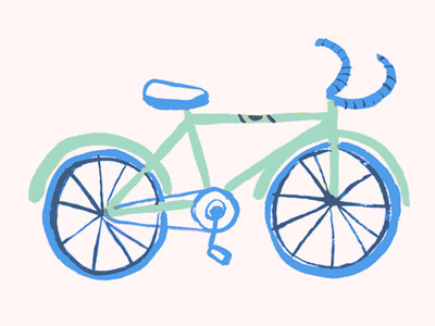 Bikey bicycle bike illustration