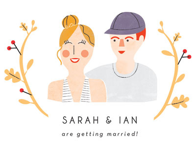 Save The Date autumn illustration save the date wedding