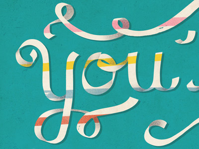 hey you hand drawn typography