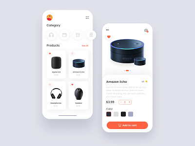 Electronics Shopping App app app design design ecommerce electronics figma free freebie icon mobile app music shopping sound speaker ui ux web web development web development company website