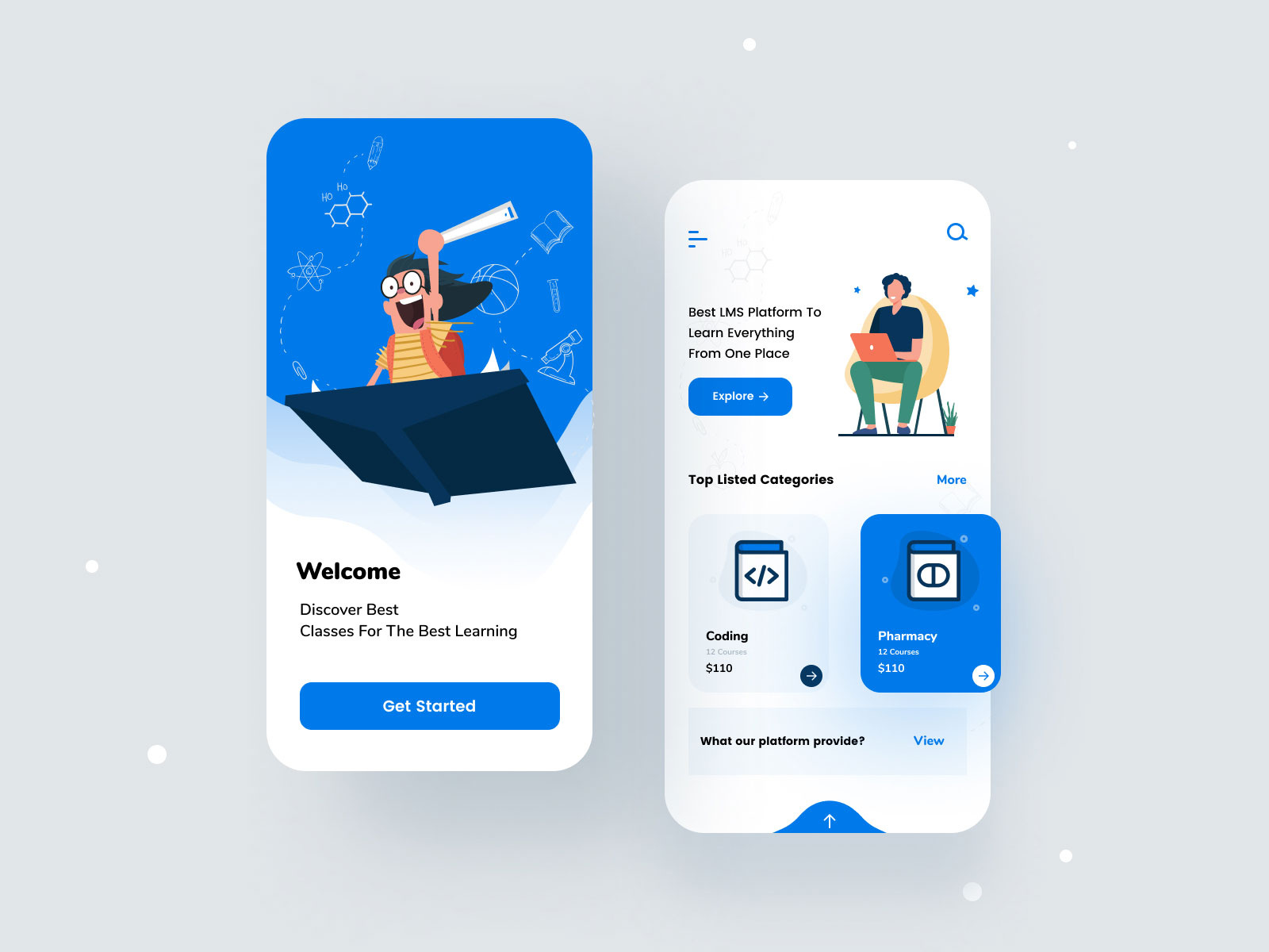 Dribbble - e-Learning-App-UI.jpg by Redlio Designs