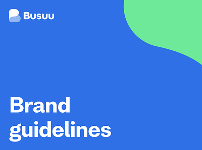 Busuu - Brand guidelines branding design marketing marketing design