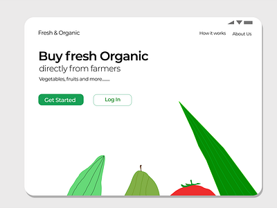 Organic Produce iPad App version Concept