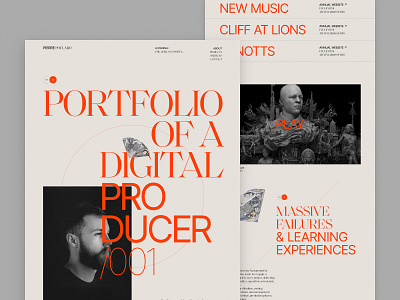 Portfolio of Pierre Poulard — Digital Producer at SHCC 🍪 award craft design desktop interaction interactive portfolio promo studio typography ui ux web website