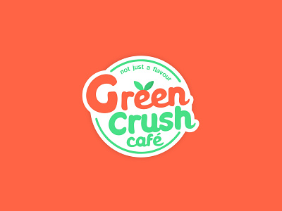 GreenCrush Cafe brand brand identity brandidentitydesign branding logo logodesign restaurant branding