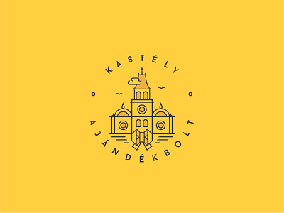Weinckheim Castle Souvenir Shop – Logo design branding design logo logo design logodesign monoline monoline logo monolinear vector yellow