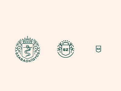 Responsive logos for Szabadkígyós branding design logo logo design logodesign monoline monoline logo monolinear responsive responsive design responsive logo