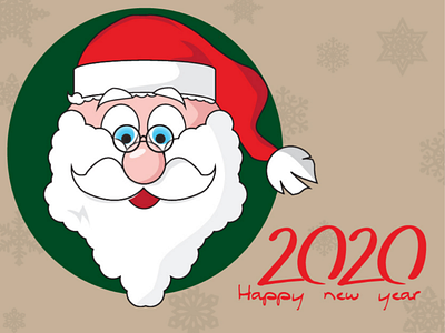 Happy New year 2020 2020 illustration joy new year santa claus