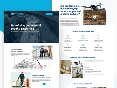 Redesign for ExallRoofing website