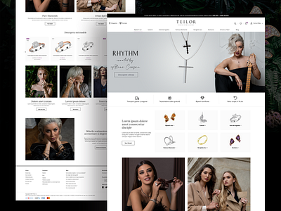 TEILOR - Fine Jewellery website design branding design desktop e commerce website ecommerce ecommerce shop gems jewellery jewelry landing page landing page design landingpage mobile shop teilor ui ui design user interface ux website