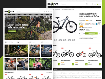 BikeXpert online store - ecommerce website design branding design ecommerce mobile online online store responsive shop ui user interface ux website website design