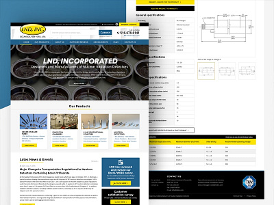 Lnd Inc website redesign landing page page presentation redesign theme website wordpress
