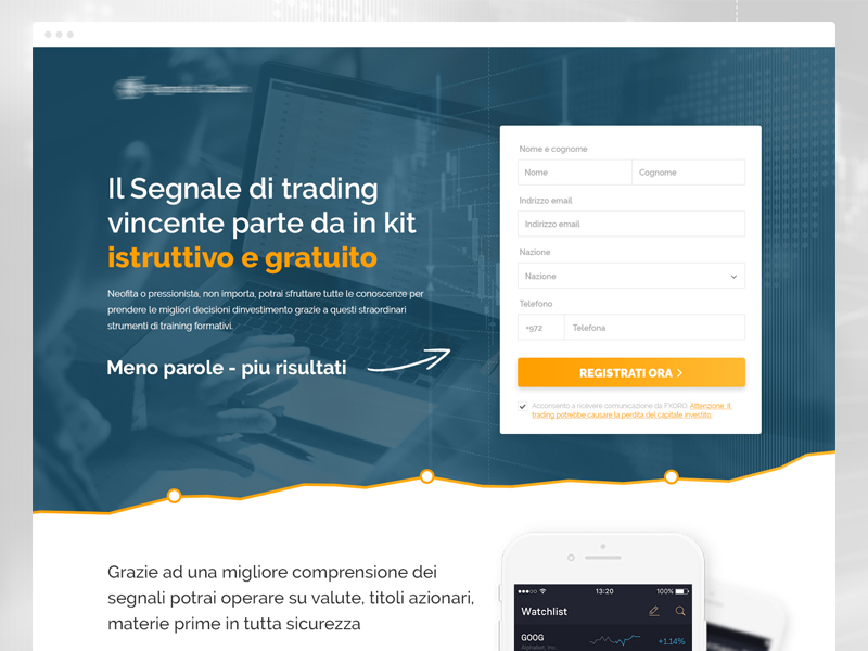 Landing Page With Sign Up Form By Pitu Alexandru On Dribbble - 