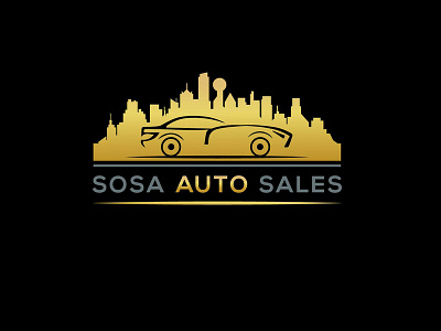 Sosa Auto Sales logo adobe illustrator artwork company font logo