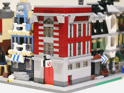 Ghostbusters HQ blocks cartoon ghostbusters lego toy