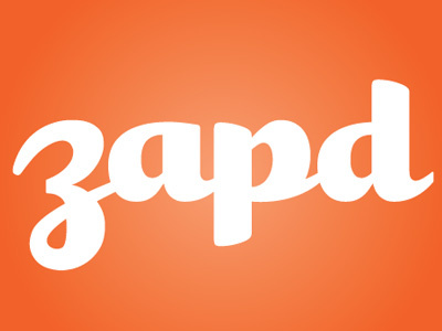 Zapd Dribble typography lettering type logo