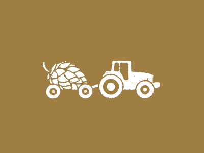 Monday1040 beer hops icon logo tractor