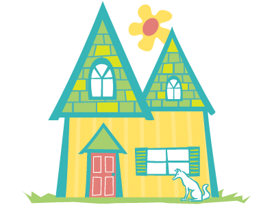 Whimsical Houses 2 illustration