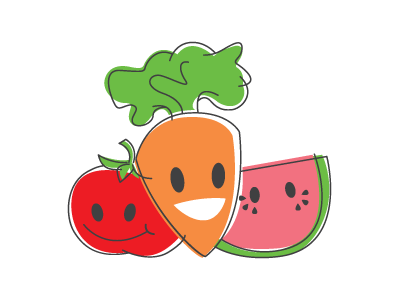 Healthyfood2 icon illustration logo