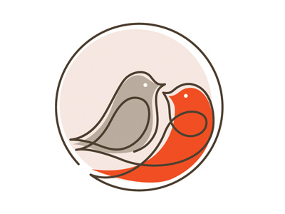 Halloween420 bird circle icon illustration logo