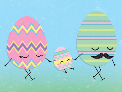 Thursday852 easter eggs illustration spring