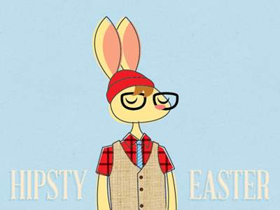 Easter Card 03 easter fashion illustration spring