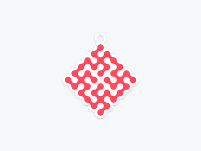Tessellation 2020 badge charm data visualization esoteric generative geometric logo math merch pattern sticker stickermule tessellation wearable