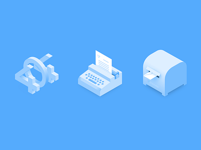 Isometric Website Icons