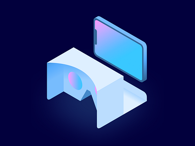 VR Mobile App Illustration