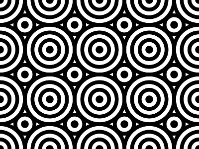 Pattern with monochrome circles monochrome