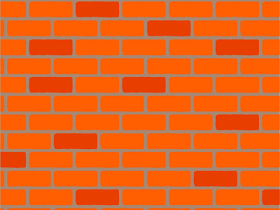 Red brick wall facade