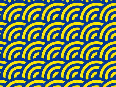 Pattern with colorful circles and rings concentric
