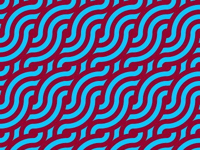 Pattern with colorful waves of circles and rings curve