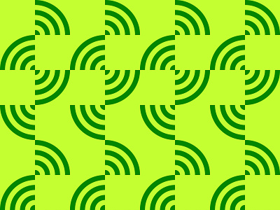 Pattern with segments of concentric circles curve