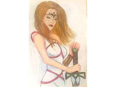 Woman Warrior Drawing drawing warrior woman