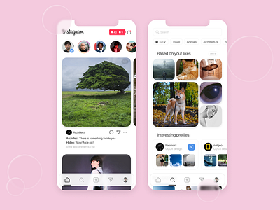 Redesign of Intagram