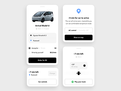 Taxi app concept