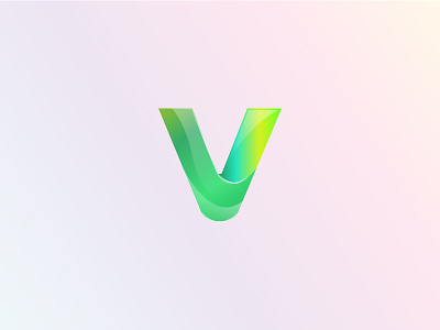 V logo abc designer dribble letter logo logotype v