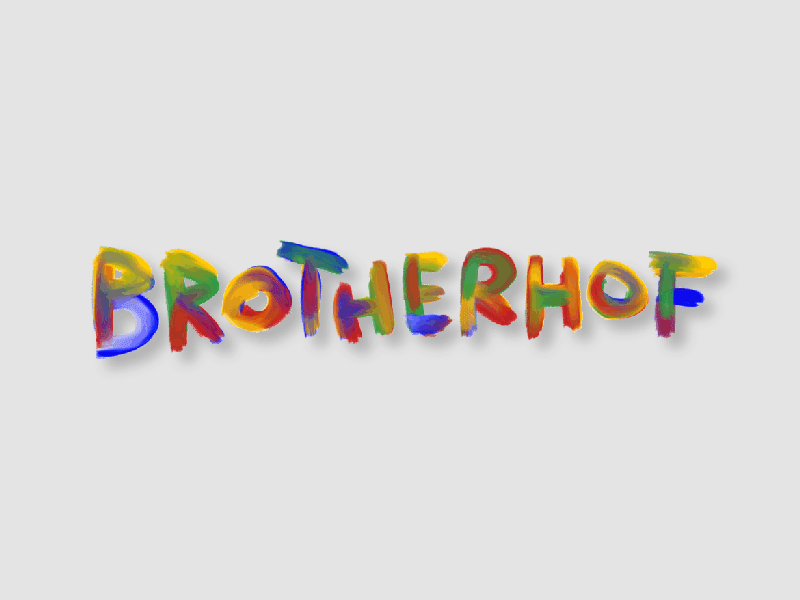 Brotherhof • Cd title animation animation branding cd color cover design drawing illustration lettering logo music typography