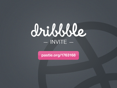 Dribbble Invite