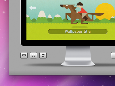 Wlppr buttons grey interface mac minimal simple ui wallpaper wlppr