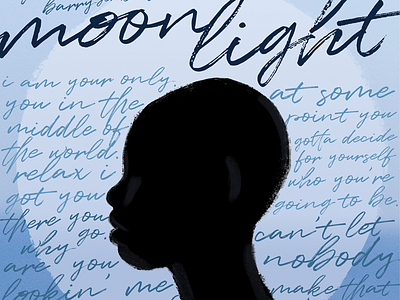 Moonlight Movie Poster Rebound illustration moonlight oscars typography