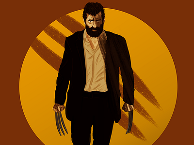 Logan, one last time. cinema digital art fanart film illustration logan wolverine x men