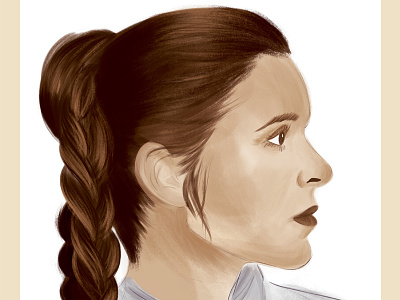A Star Wars Character: Leia Organa art digital art illustration leia organa star wars