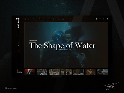 Oscars Web Redesign | 90th Academy Awards (UI Design Sketch #02)