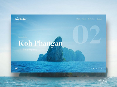 Travel Website Design | Tripfinder (UI Design in Sketch #01) design travel travel design travel web design travel website design tripfinder ui ui design web design